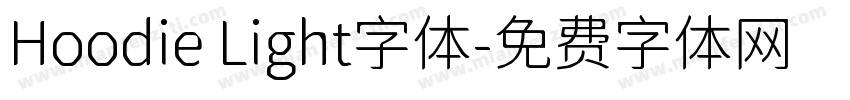 Hoodie Light字体字体转换
